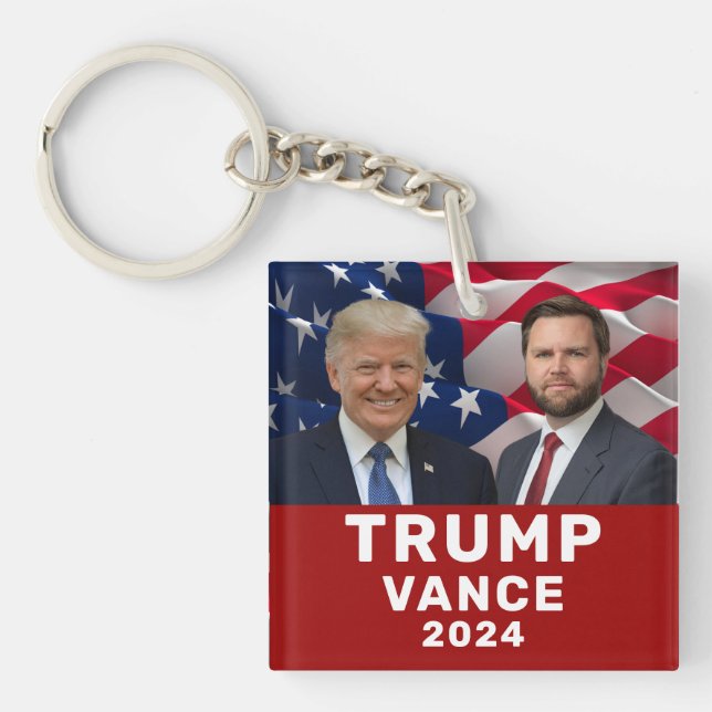 Trump Vance 2024  Key Ring (Front)