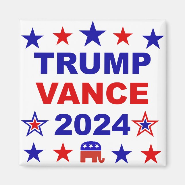 Trump Vance 2024 Magnet (Front)