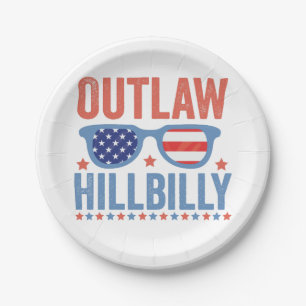 Trump Vance 2024 Outlaw Hillbilly Election   Paper Plate