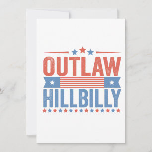 Trump Vance 2024 Outlaw Hillbilly Election Thank You Card