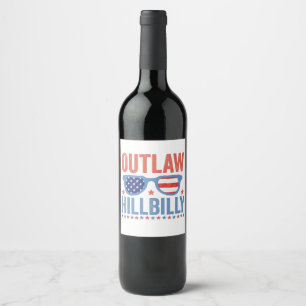 Trump Vance 2024 Outlaw Hillbilly Election   Wine Label