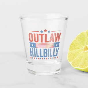 Trump Vance 2024 Outlaw Hillbilly Shot Glass