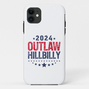 Trump Vance 2024 Outlaw Hillbilly US Flag iPhone 11 Case
