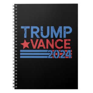 Trump Vance 2024 President 47 USA Vintage Notebook