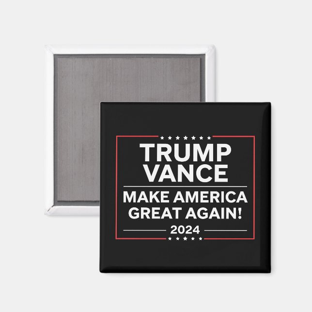 Trump Vance 2024 President JD Vance Vice MAGA Magnet (Front/Back)