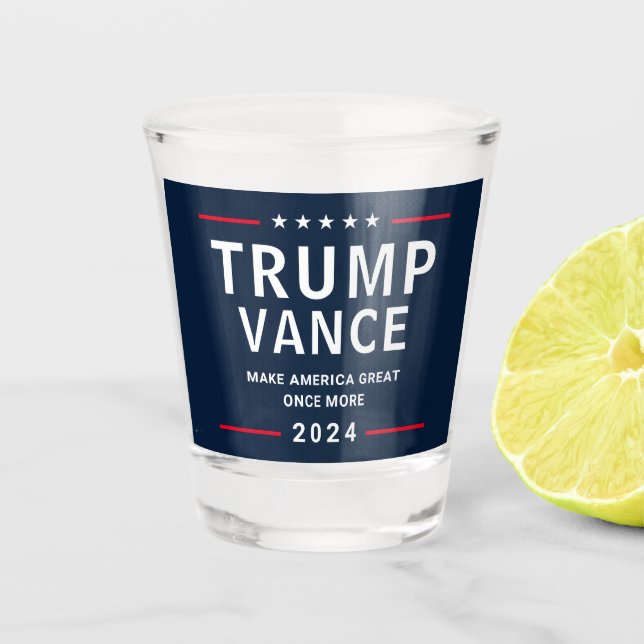 Trump Vance 2024 Presidential Campaign Shot Glass (Front)