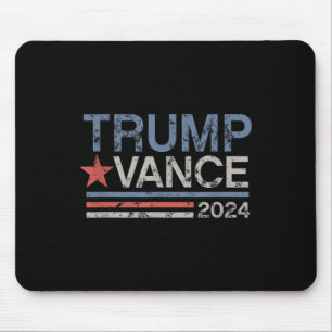 Trump Vance 2024 Retro Stripe Trump Jd Vance Mouse Mat