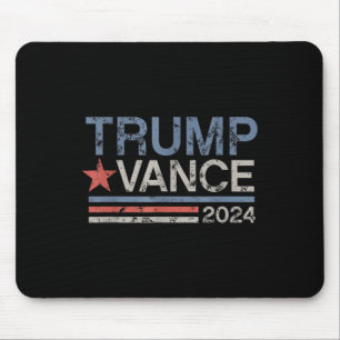 Trump Vance 2024 Retro Stripe Trump Jd Vance Mouse Mat
