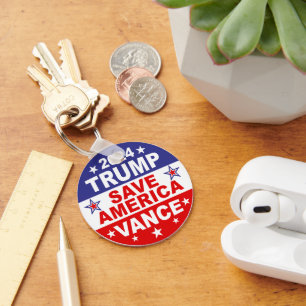 TRUMP VANCE 2024 SAVE AMERICA KEY RING