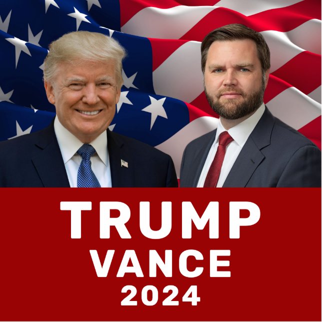 Trump Vance 2024  Standing Photo Sculpture (Front)