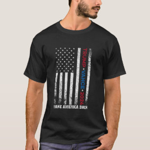 Trump Vance 2024 Take America Back USA Flag T Shir T-Shirt