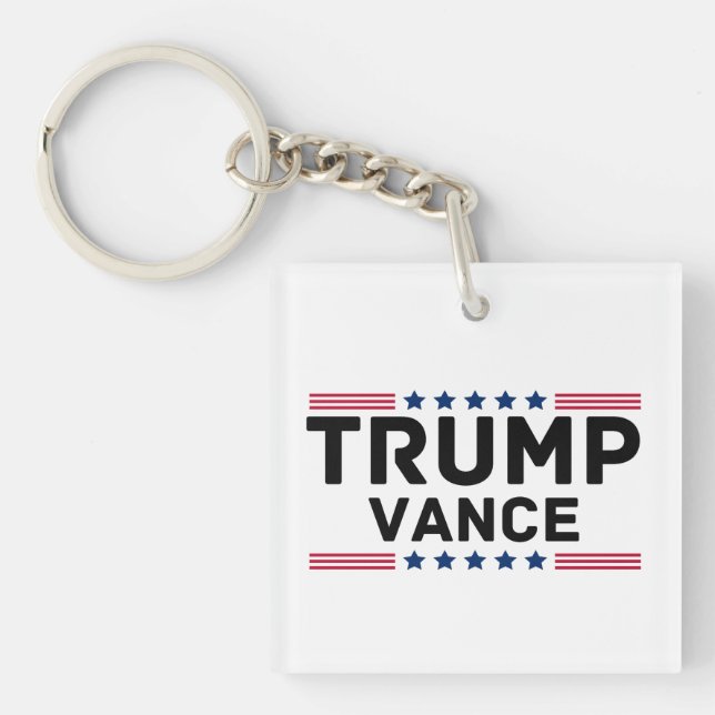Trump Vance 2024 Trump Support Election Gift Key Ring (Front)