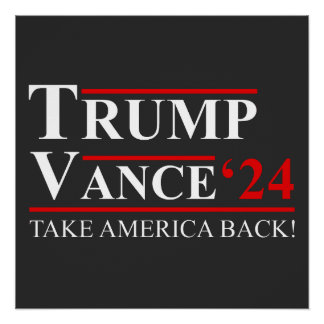 Trump Vance 2024 Vice President VP Trump 2024 Poster