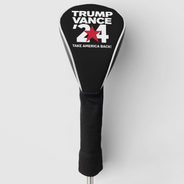 Trump Vance 2024 Vote Trump 2024 Election Golf Head Cover (Front)
