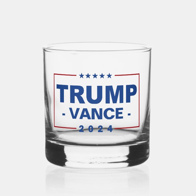 TRUMP VANCE 2024 WHISKEY GLASS (Front)