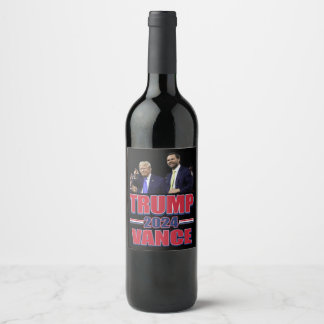 Trump Vance 2024 Wine Label