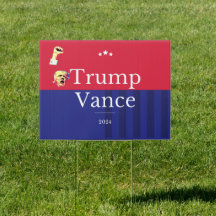 Trump Vance 2024 Yard Sign