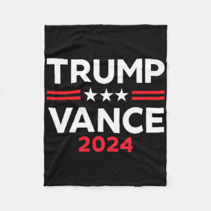 Trump Vance 2025 American Flag Gift Election 2025 Fleece Blanket