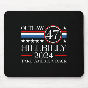 Trump Vance 2025 Donald Trump J.d. Vance Outlaw An Mouse Mat