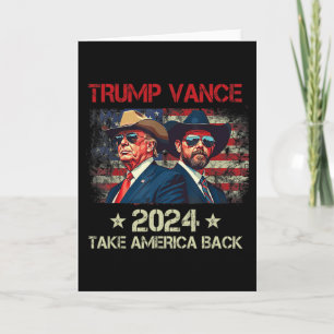 Trump Vance 2025 Donald Trump J.d. Vance Take Amer Card