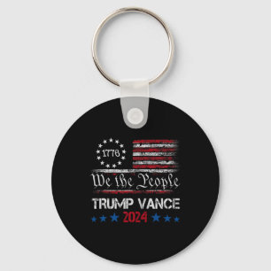 Trump Vance 2025 Retro Stripe Trump Jd Vance 2 Key Ring