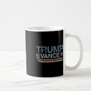 Trump Vance 2025 Vintage Grunge Retro Stripe Retro Coffee Mug