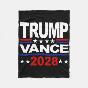 Trump Vance 2028 Republican Third Term President  Fleece Blanket