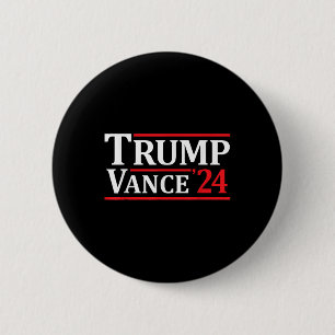 Trump Vance 24 Trump 2024  6 Cm Round Badge