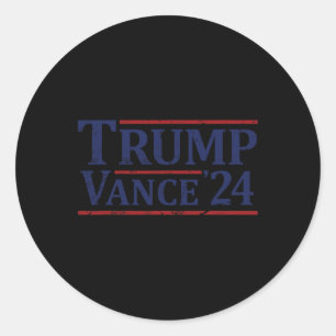 Trump Vance 24 Vintage 2024 Classic Round Sticker