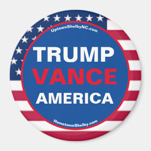 TRUMP VANCE AMERICA Refrigerator Magnet
