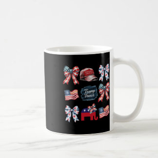 Trump Vance Bow Coquette Vote Presidential 2025 El Coffee Mug