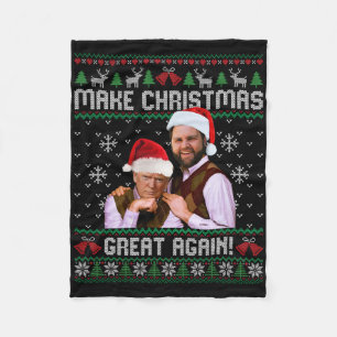 Trump Vance Brothers Make Christmas Great Again Sa Fleece Blanket