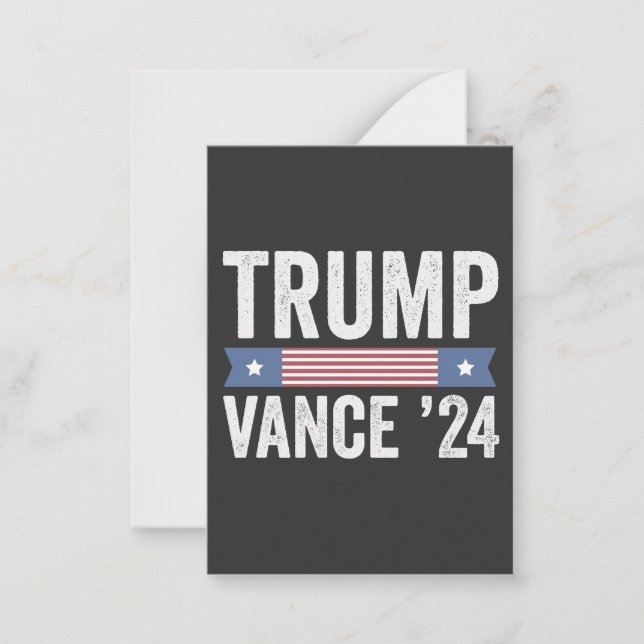 Trump Vance Election Ugly Christmas Sweater Card (Front)