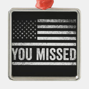 Trump Vance Election Ugly Christmas Sweater Metal Tree Decoration