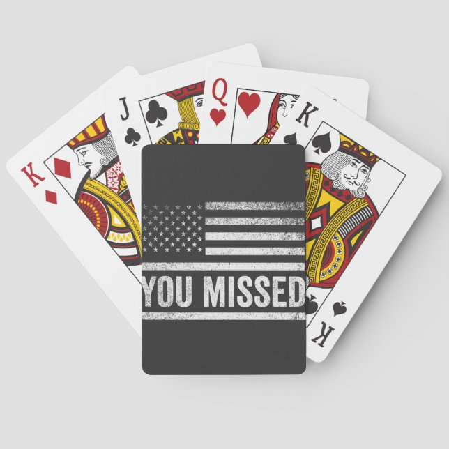 Trump Vance Election Ugly Christmas Sweater Playing Cards (Back)