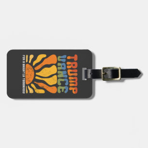 Trump Vance For a Brighter Tomorrow Retro Boho  Luggage Tag