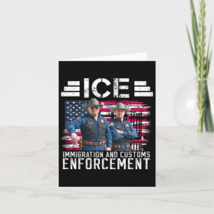 Trump Vance Ice Immigration And Customs Enforcemen Card