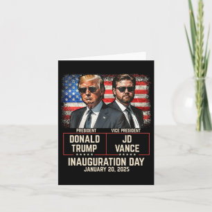 Trump Vance Inauguration Day 2025 Donald Trump Jd  Card