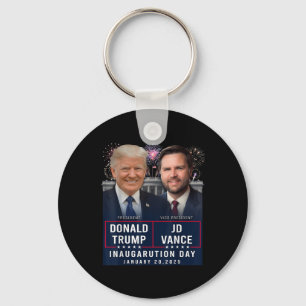 Trump Vance Inauguration Day 2025 Donald Trump Jd  Key Ring