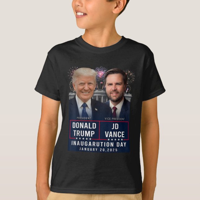 Trump Vance Inauguration Day 2025 Donald Trump Jd  T-Shirt (Front)