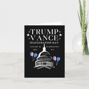 Trump Vance Inauguration Day  Card