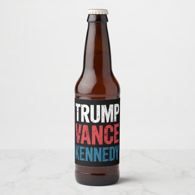 Trump Vance Kennedy 2024 Election Beer Bottle Label (Front)