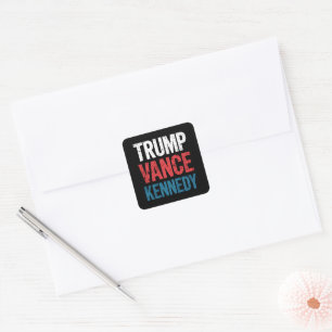 Trump Vance Kennedy 2024 Election Square Sticker