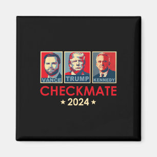 Trump Vance Kennedy Checkmate 2025 Election Republ Magnet