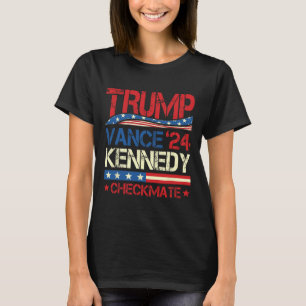 Trump Vance Kennedy Checkmate 2025 Election Republ T-Shirt