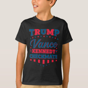 Trump Vance Kennedy Checkmate 2025 Election Republ T-Shirt