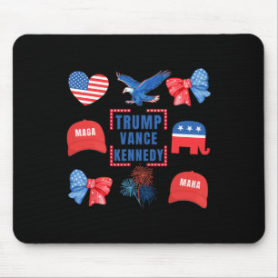 Trump Vance Kennedy Coquette Bow Vote Presidential Mouse Mat