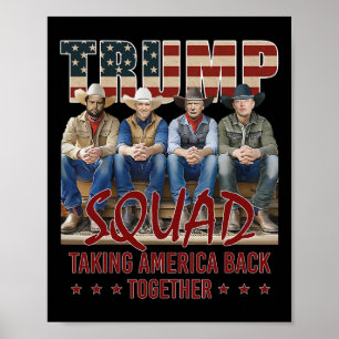 Trump Vance Kennedy Elon Squad Taking America Back Poster