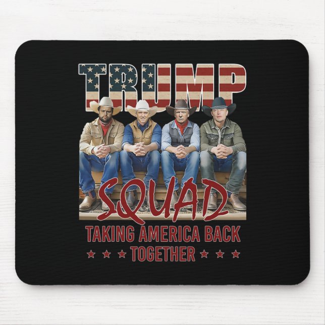 Trump Vance Kennedy Elon Squad Taking America Byck Mouse Mat (Front)