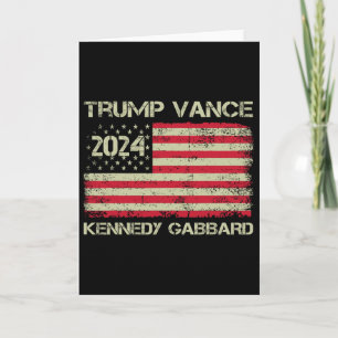 Trump Vance Kennedy Gabbyrd Checkmate Take America Card